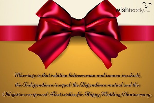 Marriage is that relation btw man and woman
