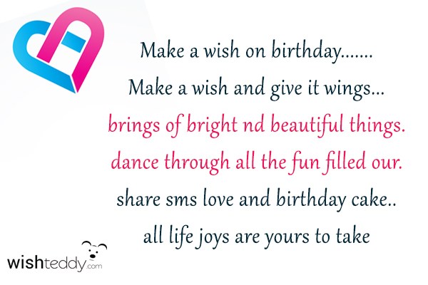 Make a wish on birthday