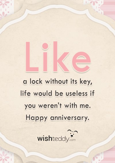 like a lock without its key life would be useless