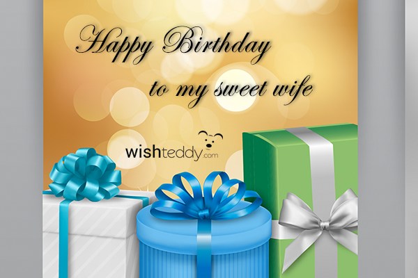 Happy birthday to my  sweet wife