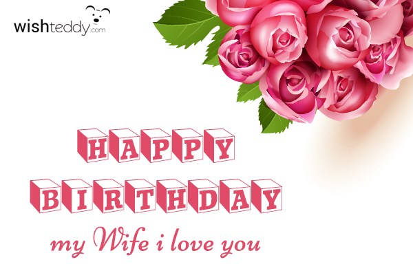 Happy birthday my wife  i love you
