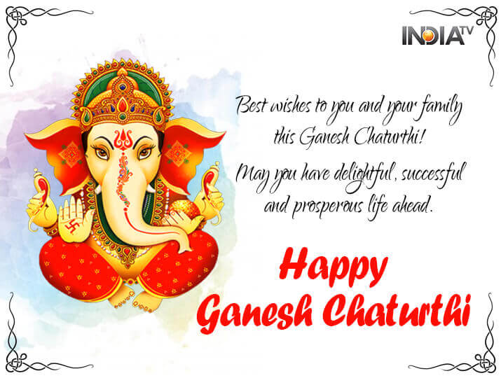 Best Wishes to you and your family this Ganesh Chaturthi