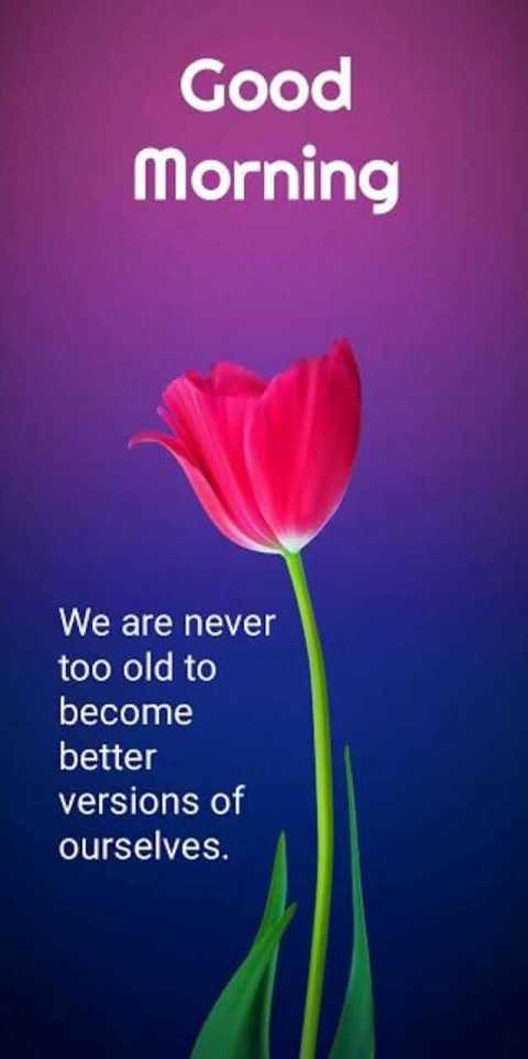 We are never too old to become better…Good morning wise wish